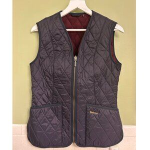 Barbour Betty Quilted Fleece Gilet Navy Size 6